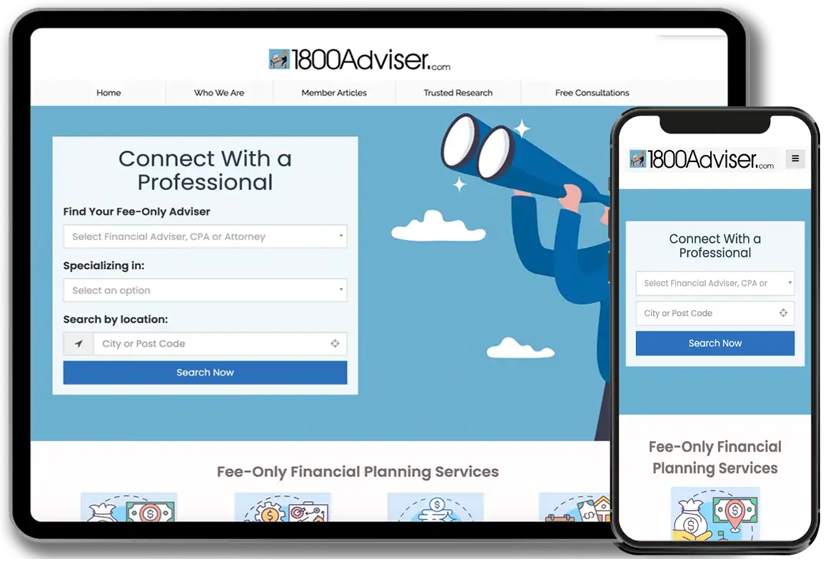 1800ADVISER - Connect With a Fee Only Professional